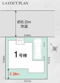 佐倉市上志津０２期の区画図