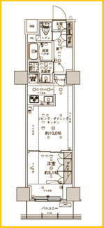 【間取り】 | CREST　TAPP　新横浜Ⅱ