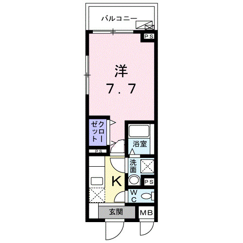 ウエスト　シックスの間取り