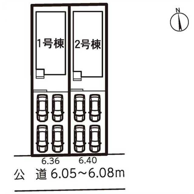 新築戸建て・仲介手数料無料）稲沢市井之口柿ノ木町・２号棟の区画図