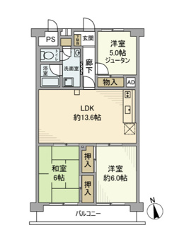 【間取り】 | セントラルグリーンハイツ
