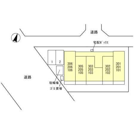 アバンス大宮の区画図