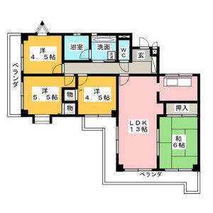 【間取り】 | ヴェルビュ一社
