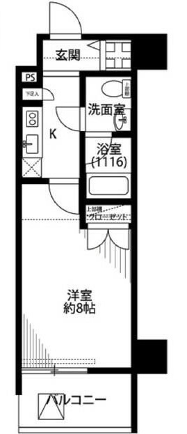 プレールドゥーク豊洲Ⅱの間取り|間取りです。