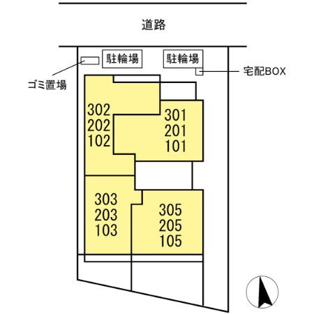 D'Bless横濱岸根公園Ⅱの区画図|D'Bless横濱岸根公園Ⅱ　区画図