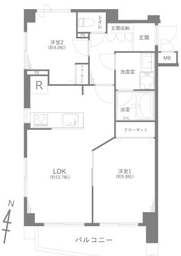 【間取り】 | マートルコート杉並方南町