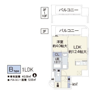 Mare Shitadera-machiの間取り|Ｍａｒｅ　Ｓｈｉｔａｄｅｒａ－ｍａｃｈｉ　間取り