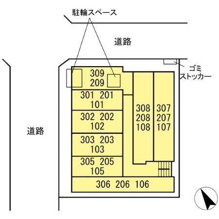 グラナーデ高野台の区画図
