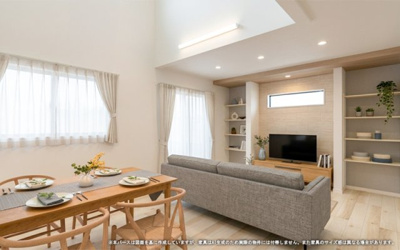 【完成予想図】 | 【LDK　イメージパース】
※画像は設計図面を基に作成したイメージです。