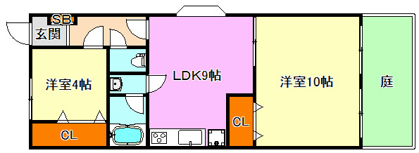 シャトード須磨離宮の間取り