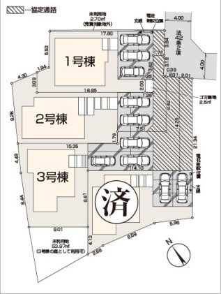 【区画図】 | 狭山市笹井　全4棟　3号棟 | 3号棟