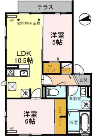 セジュール峯の間取り