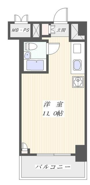 東建ニューハイツ九段の間取り|間取りです。