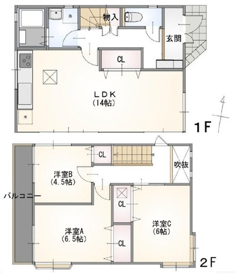 【間取り】 | 大和市西鶴間８丁目　中古戸建
