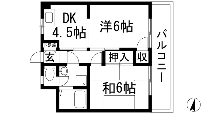 【間取り】 | ドミール緑ヶ丘