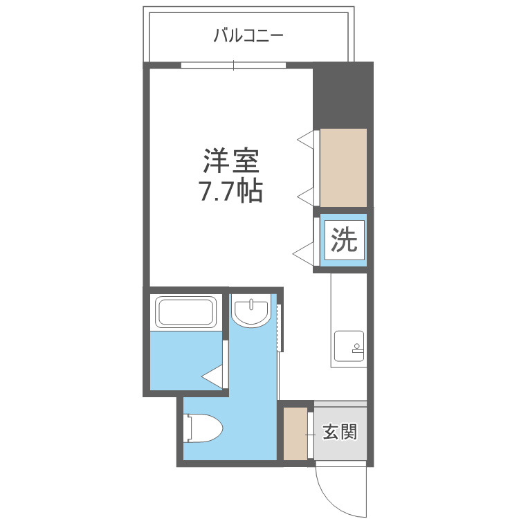 大阪市浪速区久保吉１丁目の賃貸マンションの間取り