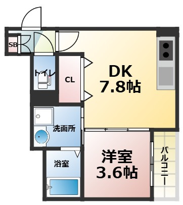 グランツ喜連の間取り