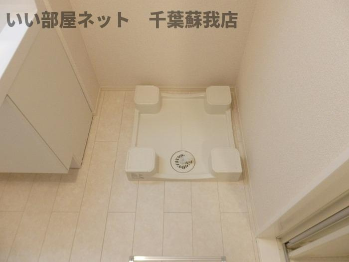 ボナールEの洗面所|室内洗濯機置き場