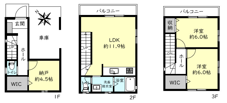 明石市東藤江2丁目戸建の間取り