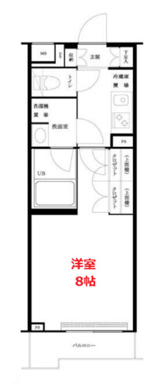 【間取り】 | ルーブル大森西 | お部屋の間取りです。