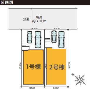 千葉市美浜区磯辺４丁目１３期の区画図