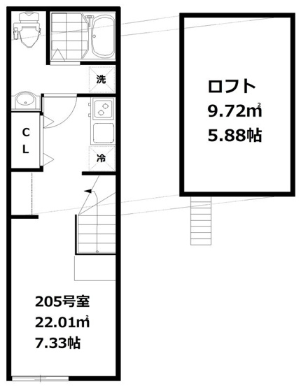 【間取り】 | アプロ千鳥町