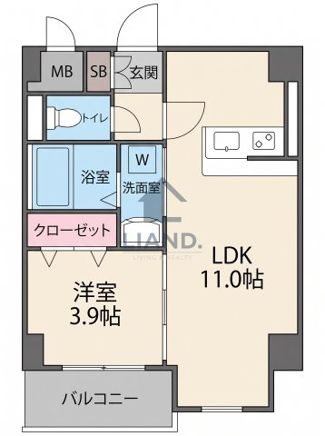 フルール天神　舞鶴小学校区の間取り|フルール天神