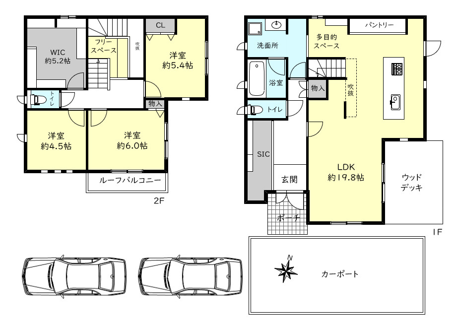 播磨町古田3丁目戸建の間取り
