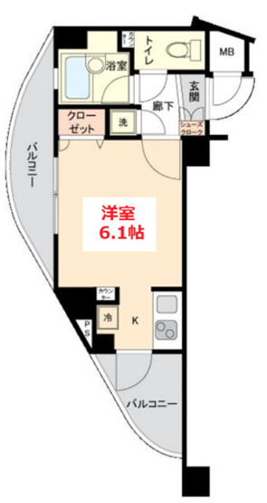 【間取り】 | L-Flat高輪台 | お部屋の間取りです。