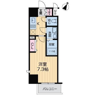 【間取り】 | グランルージュ中之島南