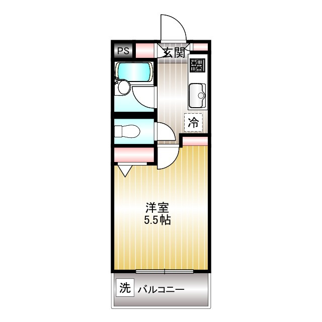 西東京市柳沢５丁目の賃貸マンションの間取り
