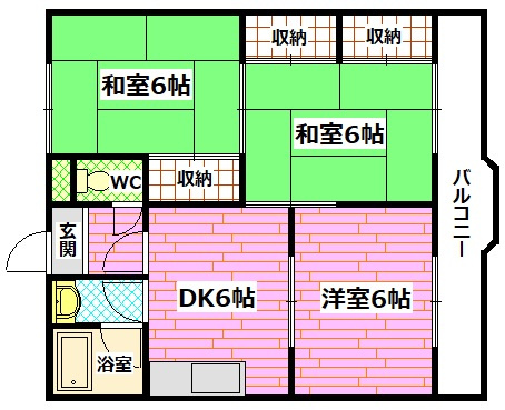 落合マンションの間取り
