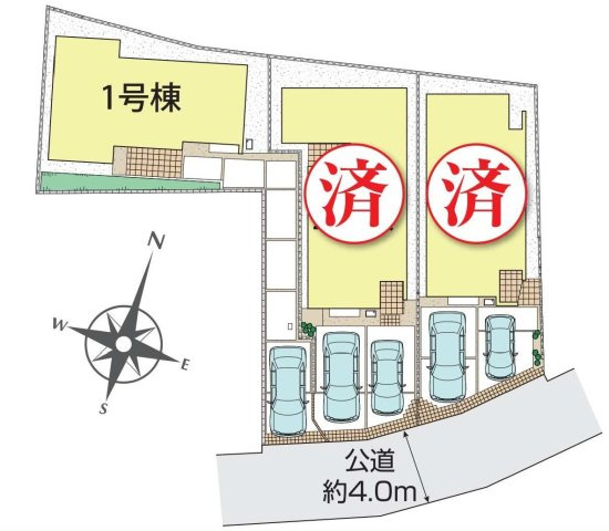 【横浜市瀬谷区瀬谷2丁目2-9全3棟新築戸建て】★仲介手数料無料★（瀬谷小学校・瀬谷中学校）の区画図
