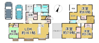【間取り】 | 川西市けやき坂5丁目10の5　中古一戸建て