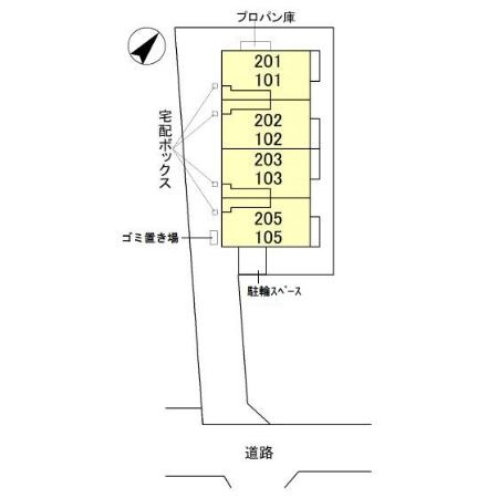 グランクレール西二見の区画図