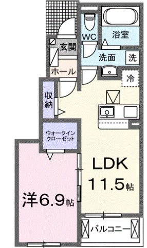 クレール和泉の間取り