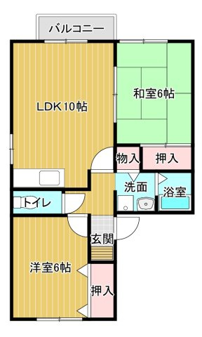 VILLA川辺Ⅱの間取り