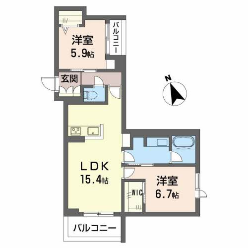 グランキューブ中井の間取り