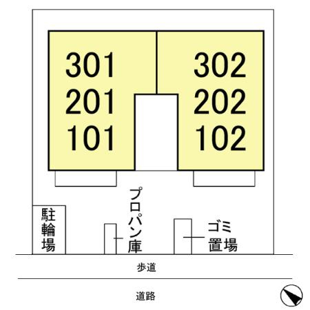 Ｌｕｍｉｄｅｎｃｅ優の区画図