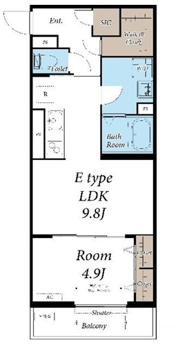 【間取り】 | リブリ戸塚 | 築浅！１ＬＤＫの間取り！