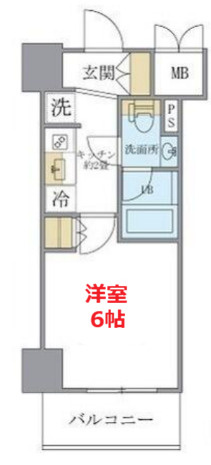【間取り】 | レスピール川崎 | お部屋の間取りです。