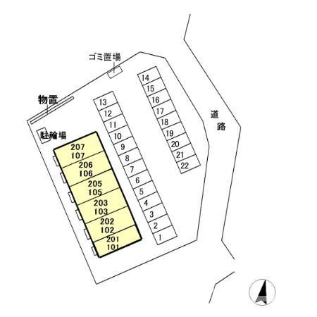 ラグナガーデン上刈の区画図
