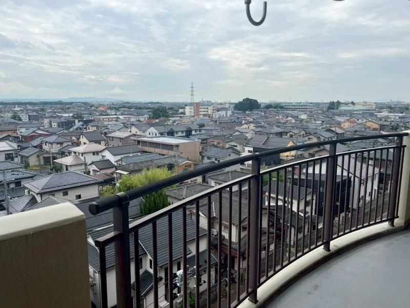 グリーンタウン東新潟壱号館のバルコニー