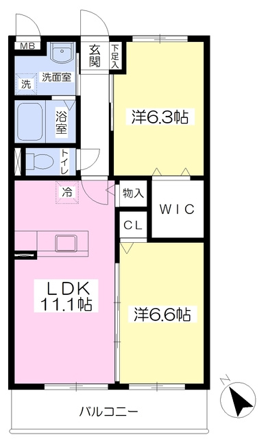 ユーミー平田の間取り|使い勝手の良い間取りです♪