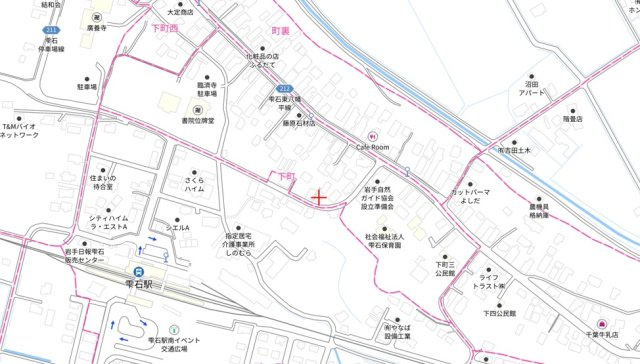 岩手郡雫石町下町8-5の地図