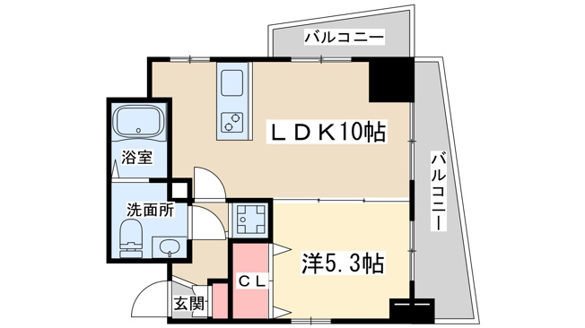 【間取り】 | レジディア天神橋