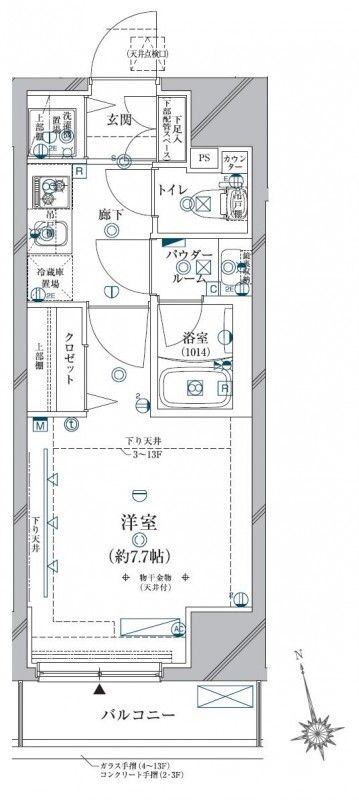 クレイシア三軒茶屋の間取り