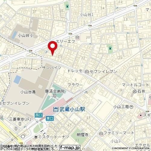ロイヤルガーデン武蔵小山の地図