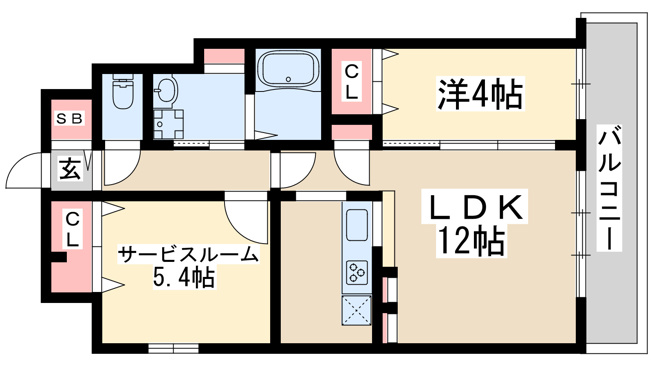 【間取り】 | ラヴィベール江坂
