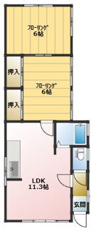 【間取り】 | 西滝3丁目20-2貸家